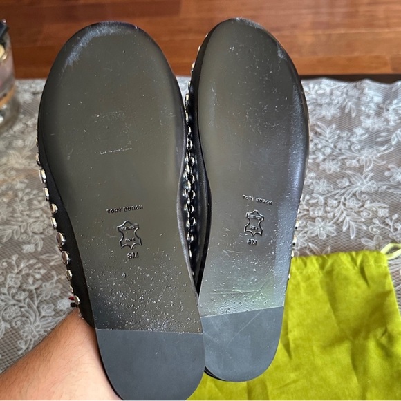 Tory Burch Black Studded Mules - Picture 7 of 9